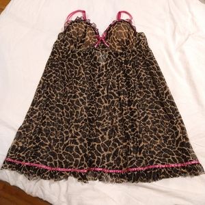 Pucker Up Animal Print Lingerie/Chemise